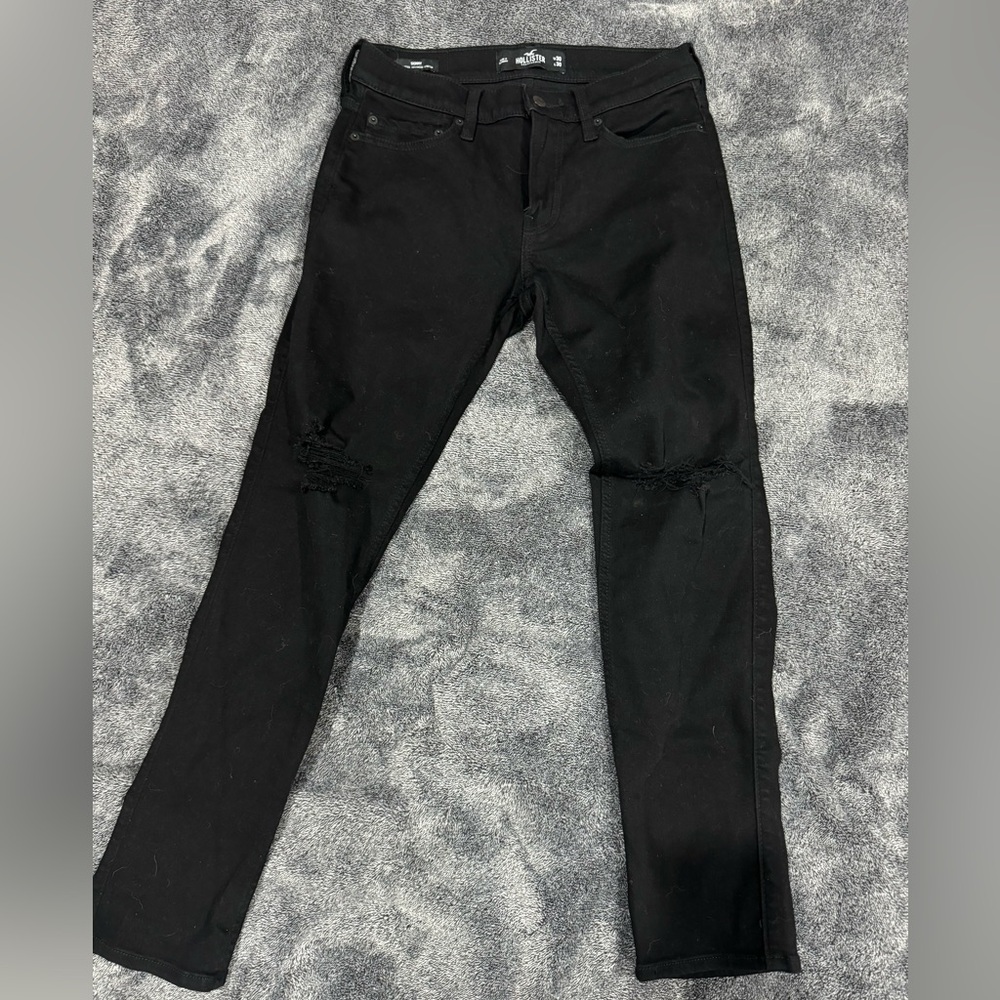 Hollister Black Distressed Jean